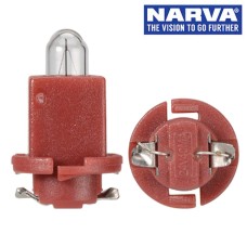 Narva 47713 - 24V 0.4W EBSR (BAX) Red Base Dash Panel Globes (Box of 10)